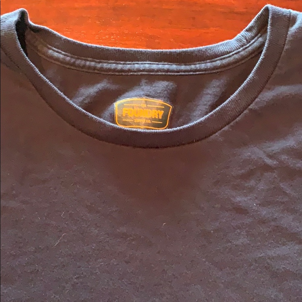 Navy blue short sleeve T-shirt